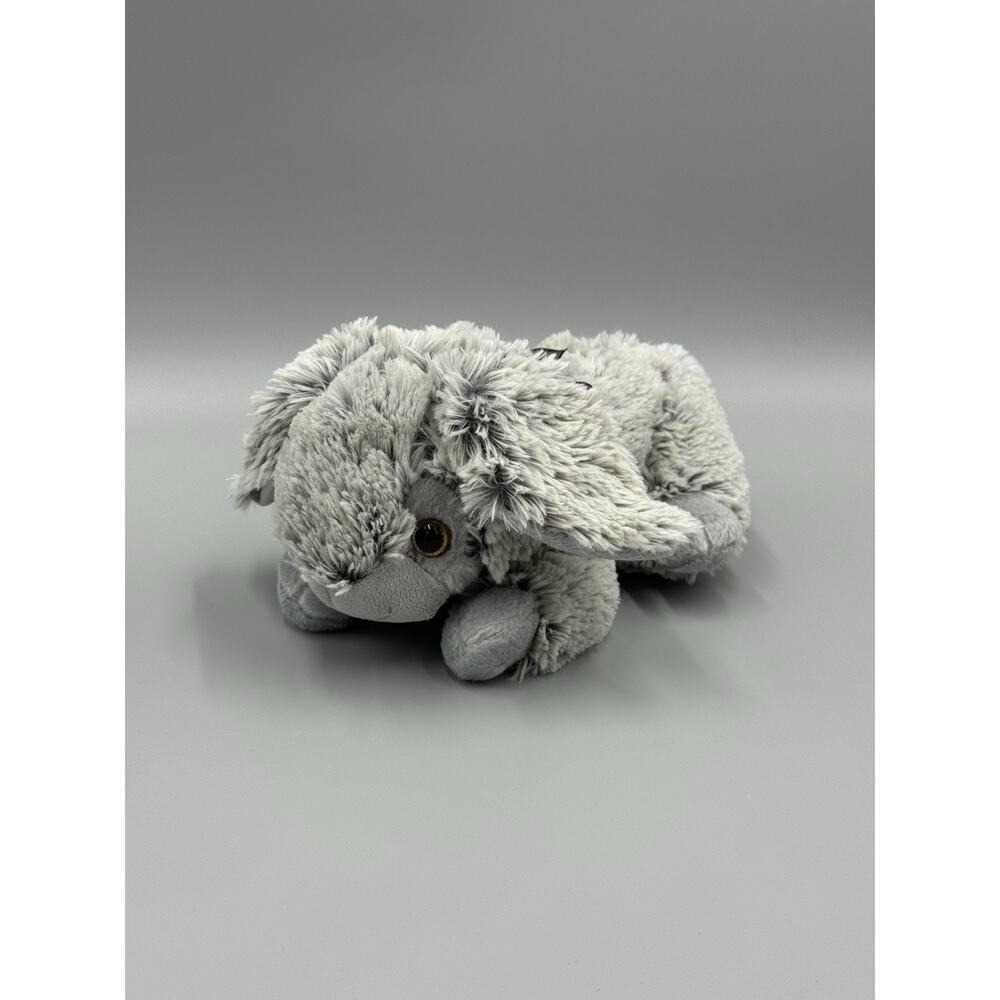 Toms Toy Gray Bunny Rabbit Plush W/ Black Ribbon Bow 9" Stuffed Animal
